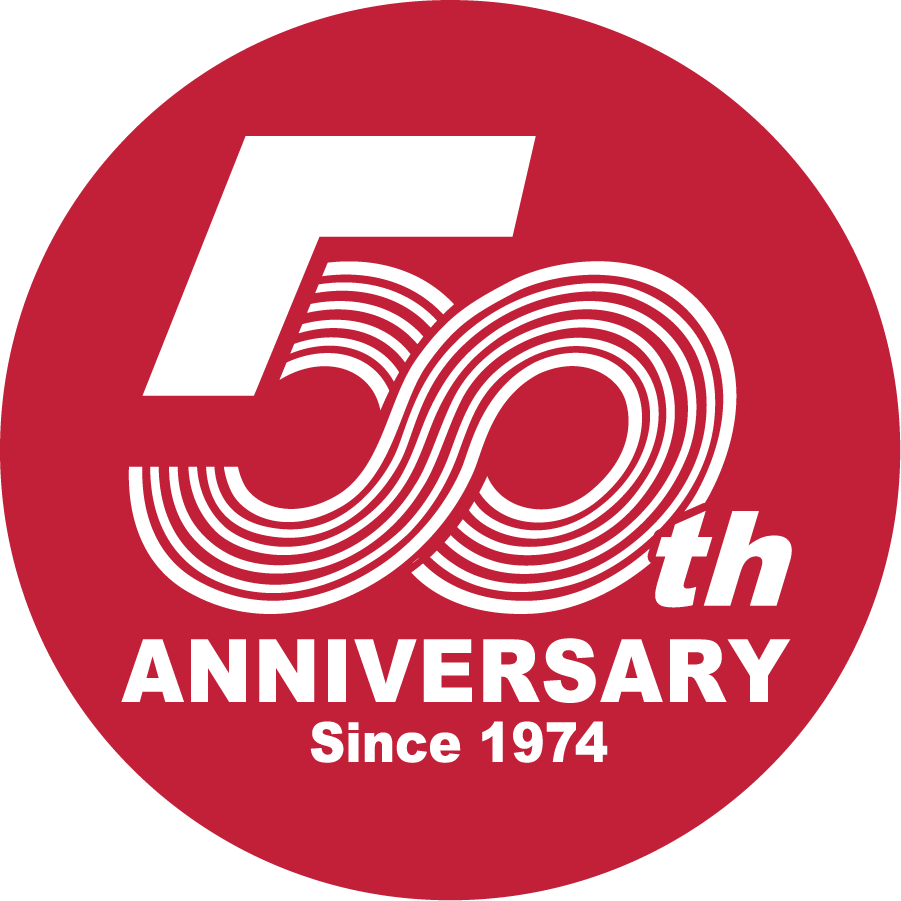 福島クリエーティブ50周年記念ロゴマーク 50th Anniversary Since 1974